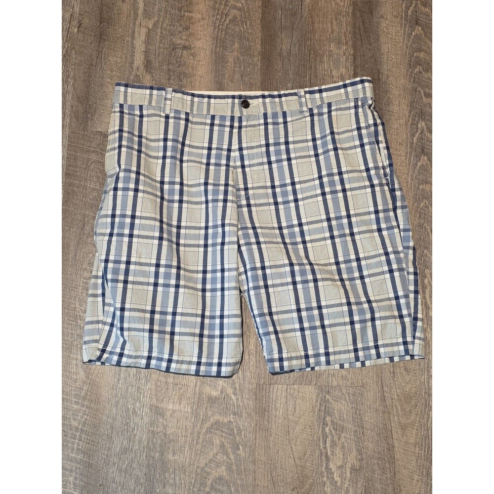 Dockers Men's Size 38 Shorts Plaid Chino Preppy Casual Flat Front Multi-Colored